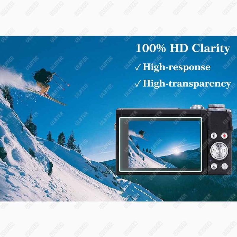 ULBTER G7 X Mark III Screen Protector for Canon G7X Mark III Camera [3Pack], 9H Hardness G7XIII Tempered Glass Cover Anti-Scrach Anti-Bubble Anti-Dust - Image 5